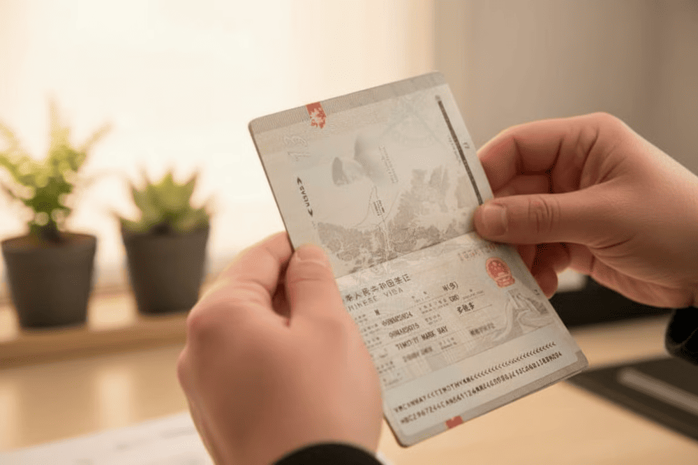 Hình ảnh visa Trung Quốc